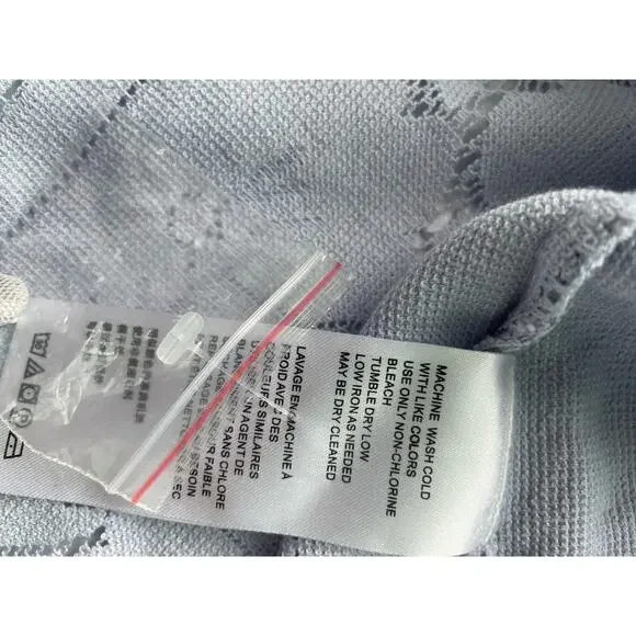 Free People Women’s Madonna Semi-Sheer Lace Cropped Top Blouse Lilac Size XL - Picture 8 of 9